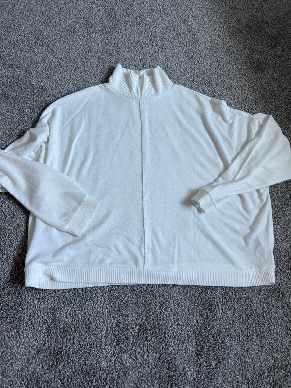Lucky Brand Cream Mock Neck Sweater